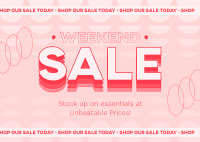 Agnostic Weekend Sale Postcard Design