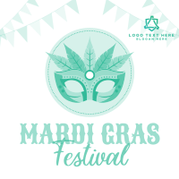 Mardi Gras Festival Instagram Post Design