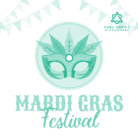 Mardi Gras Festival Instagram Post Image Preview