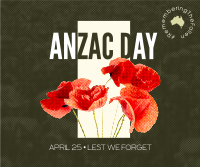 Anzac Halftone Facebook Post