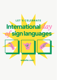 International Day of Sign Languages Flyer