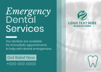 Corporate Emergency Dental Service Postcard