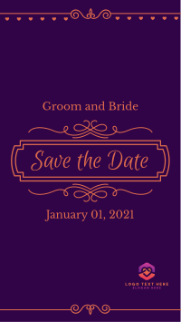 Wedding Save the Date Instagram Story