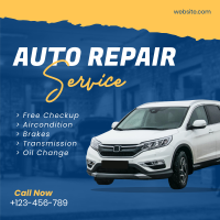 Auto Repair ripped effect Instagram Post Design