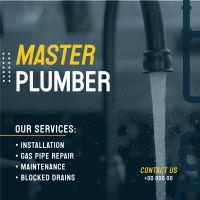 Master Plumber Instagram Post Design