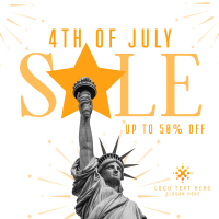 4th of July Sale Instagram Post Design