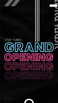 Neon Tokyo Opening Facebook Story Design