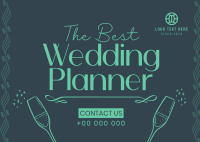 Best Wedding Planner Postcard