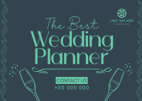 Best Wedding Planner Postcard Design