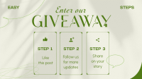 Elegant Giveaway Steps Facebook Event Cover