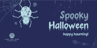 Halloween Spider Greeting Twitter Post