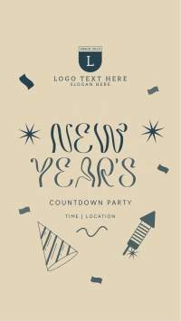 New Year Countdown Party Facebook Story