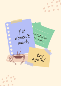 Post it Motivational Notes Poster