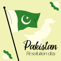 Pakistan Day Flag Instagram Post