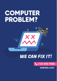 Computer Problem Repair Flyer