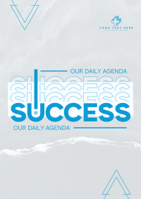 Success as Daily Agenda Poster