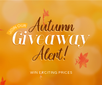 Autumn Giveaway Alert Facebook Post