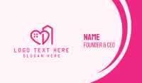 Pink Love Building  Business Card