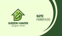 Green Living Real Estate  Business Card Image Preview