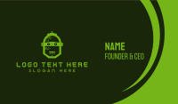 Green Robot Business Card Design