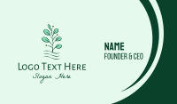 Organic Products Business Card example 2