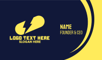 Yellow Thunder Pill Business Card Design