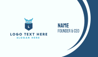 Blue Owl Lettermark Shield Business Card