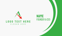 Tech A Arrow Business Card Design