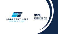 Blue Falcon Business Card example 1