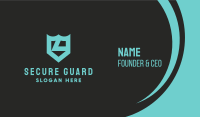 Turquoise Business Card example 2
