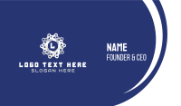 Tech Chain Star Business Card Design