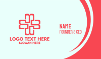 Medical Red Cross Business Card Design