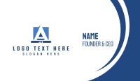 Corporate Blue Letter Business Card
