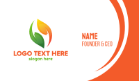 Green And Orange Business Card example 4