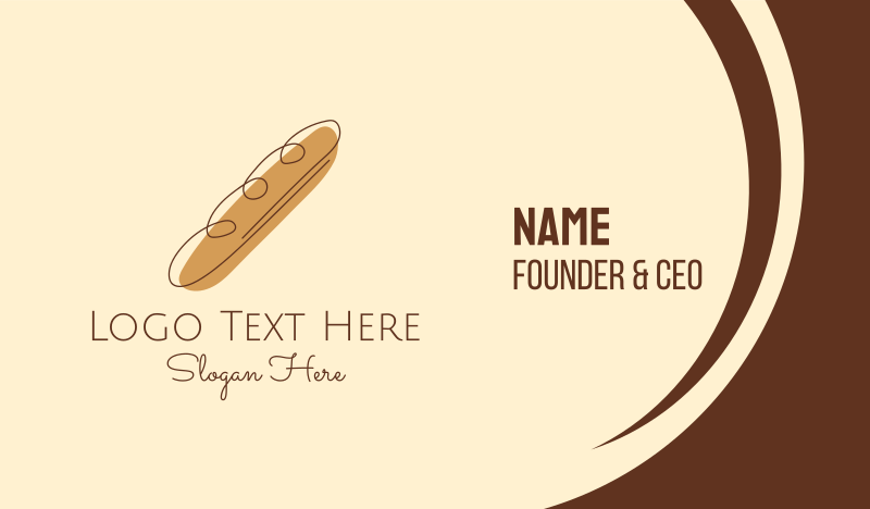 Baguette Business Card example 1