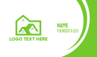 Green Box House Business Card Design