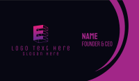 Letter E Business Card example 4