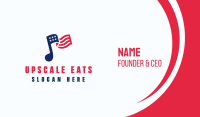 American Musical Note Business Card Image Preview