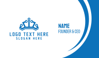 Blue Crown Business Card example 2