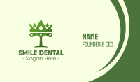 Green Tree Crown Business Card
