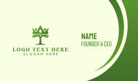 Green Tree Crown Business Card