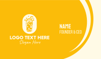 Yellow Lemonade Drink Business Card