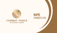 Gold Chef Medal Business Card