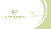 Green Antique Teapot Business Card