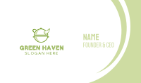 Green Antique Teapot Business Card Image Preview