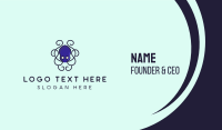 Blue Octopus Tentacles Business Card Design