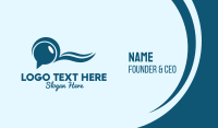 Speech Bubble Wave Business Card Design