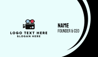 Geek Movie Camera Glasses Business Card