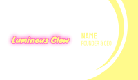 Yellow & Pink Text Business Card Image Preview