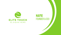 Leaf Letter E Business Card Image Preview